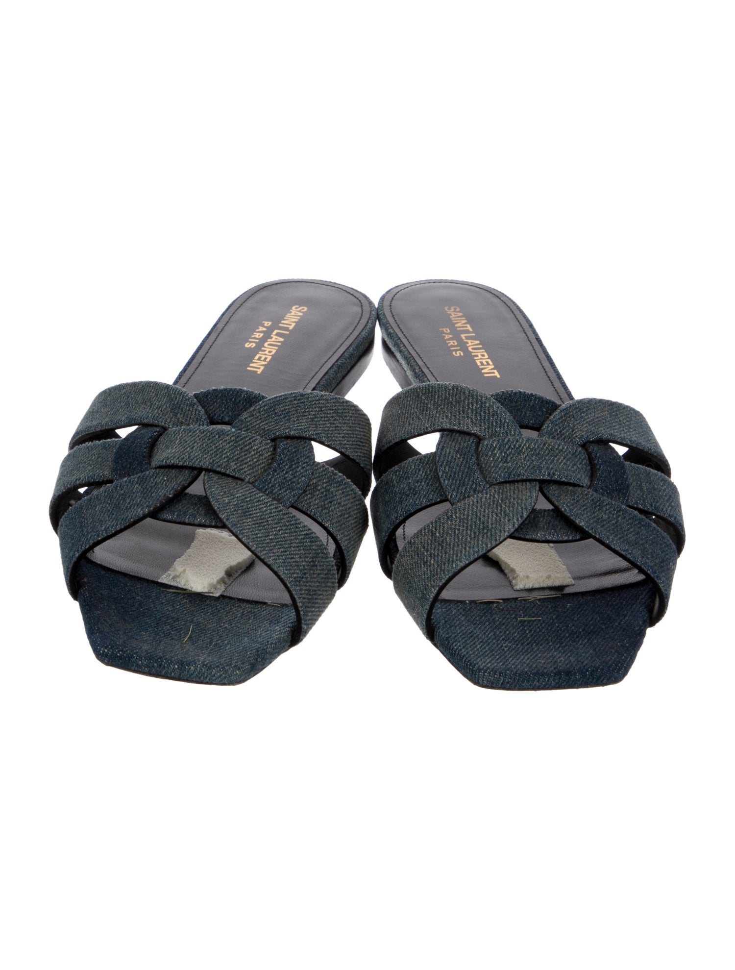 Saint Laurent Denim Slides